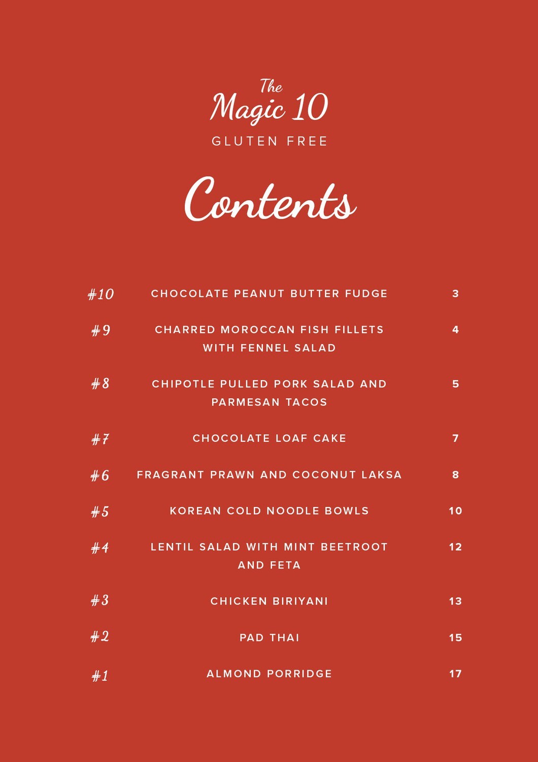 The Magic Ten Gluten Free Collection