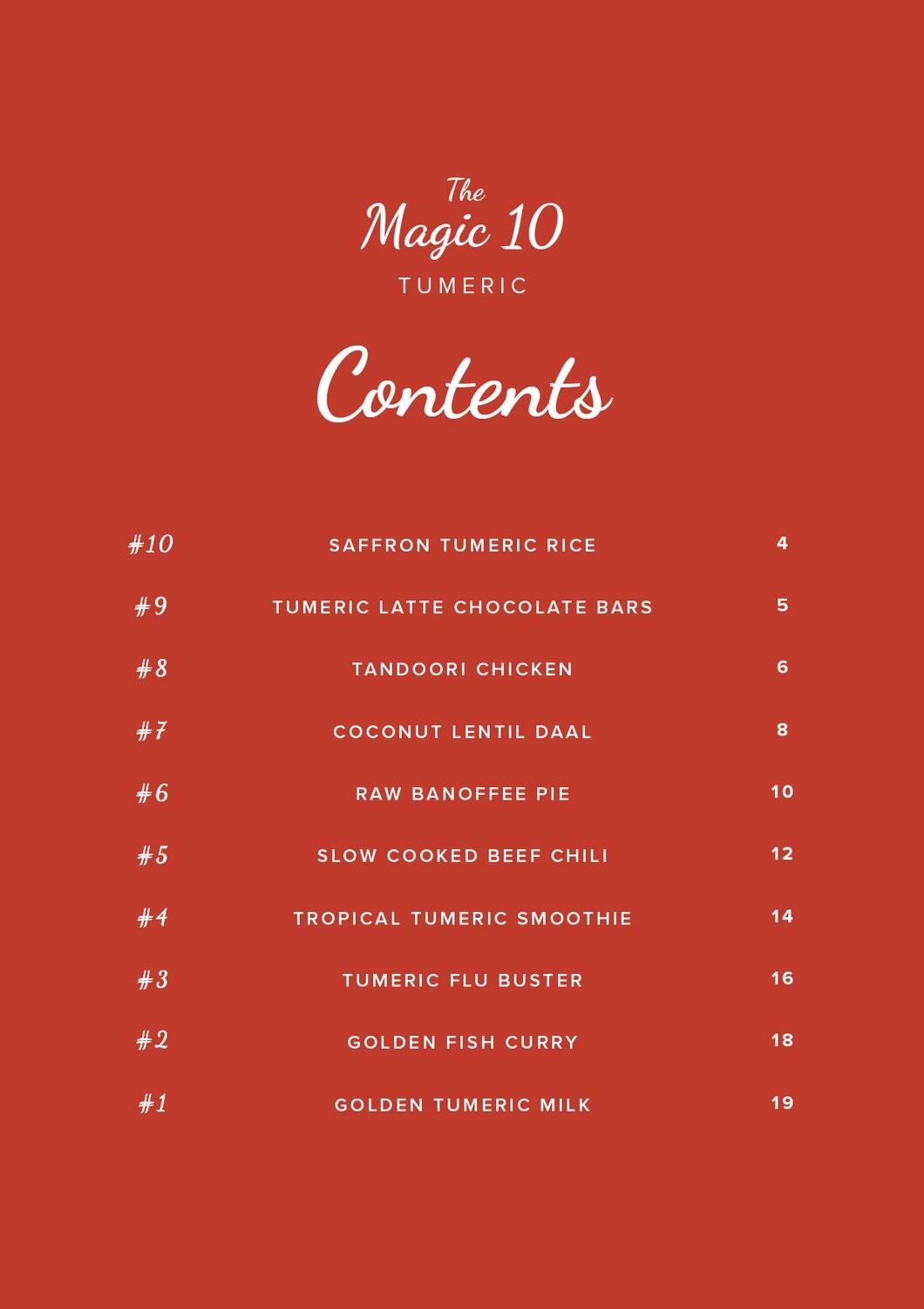 The Magic Ten Turmeric collection