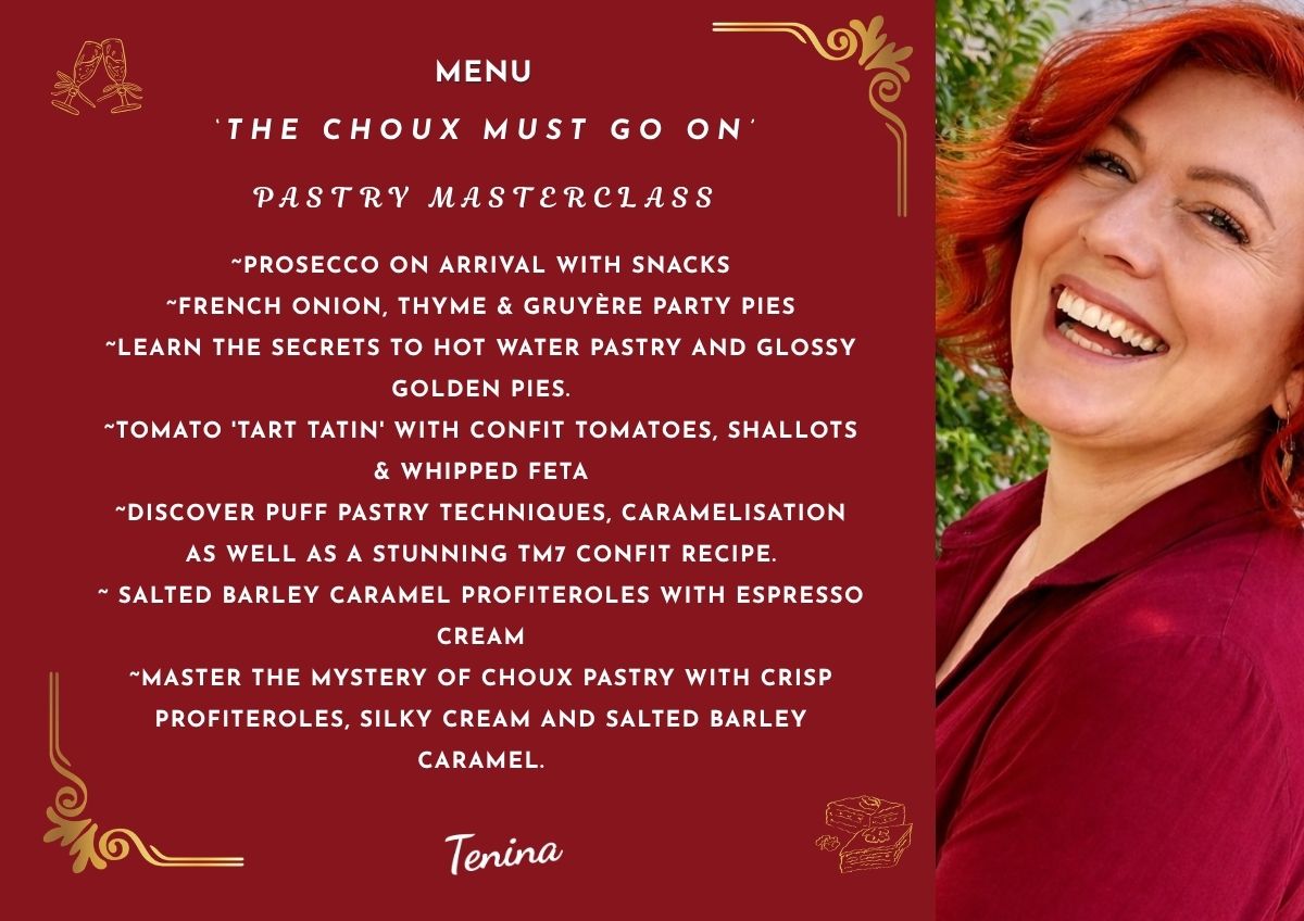 The Choux Must Go On Thermomix Pastry Class TUESDAY JULY 14th